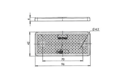 HEIJASTIN 96X42 PUNAINEN