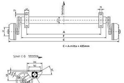 JARRUAKSELI 1500KG A1200/1685