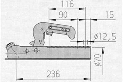 KUULAKYTKIN 750KG o70 AL-KO