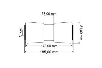 KÖLIRULLA POLYUR. 185X22MM