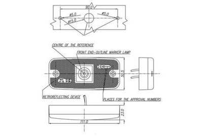 LED ETUVALO VALK. 12-24V