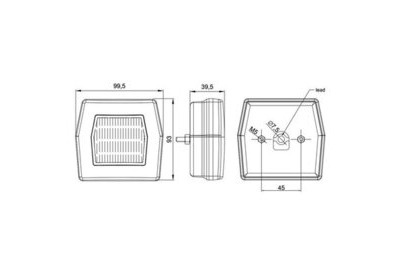 LED ETUÄÄRIVALO+VILKKU 12-36V
