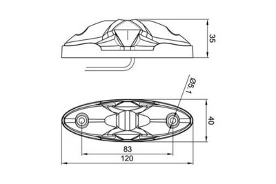 LED PUN/VALK ÄÄRIVALO 12-24V