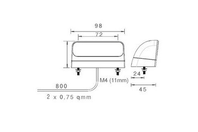 LED REKISTERIKILVENVALO 12-24V