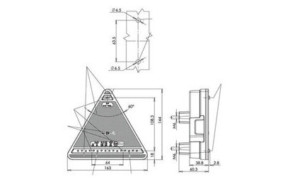 LED TAKAVALO 10-36V OIK.