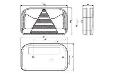 LED TAKAVALO 12-24V VASEN