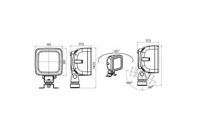 LED TYÖVALO 2400LM 17W 10-35V