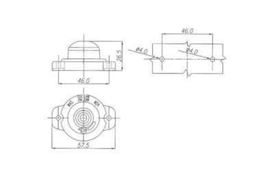 LED-ÄÄRIVALO KELTAINEN 12-24V