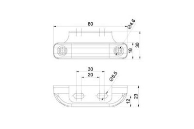 LED ÄÄRIVALO PUN. 12-30V