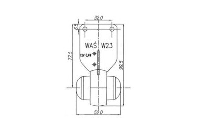 LED-ÄÄRIVALO PUN/KIRK 12-24V