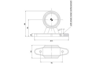 LED ÄÄRIVALO PUN/VALK 12-30V