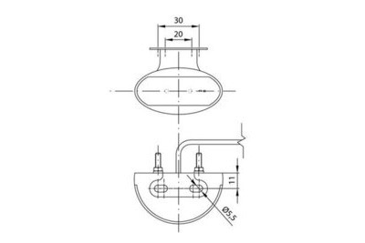 LED ÄÄRIVALO VALK. 12-30V