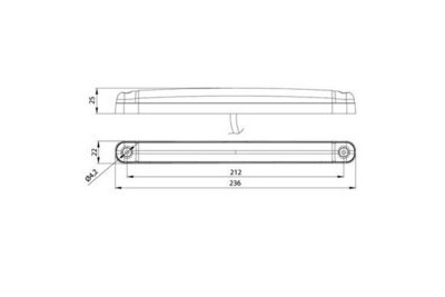LED ÄÄRIVALO VALK. 12-30V