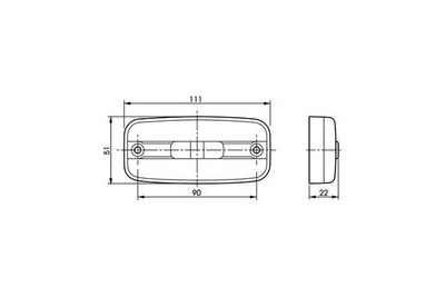 TALMU 1174 LED SIVUVALO 24V