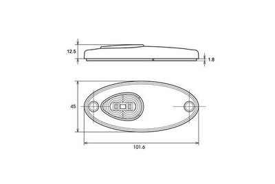 TALMU 1181 LED SIVUVALO 0,5M