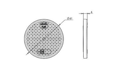 TARRAHEIJASTIN 61MM PUNAINEN