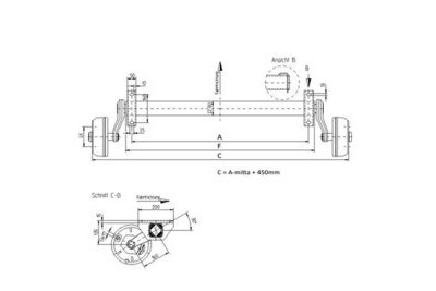 JARRUAKSELI 1050KG A2000/2450